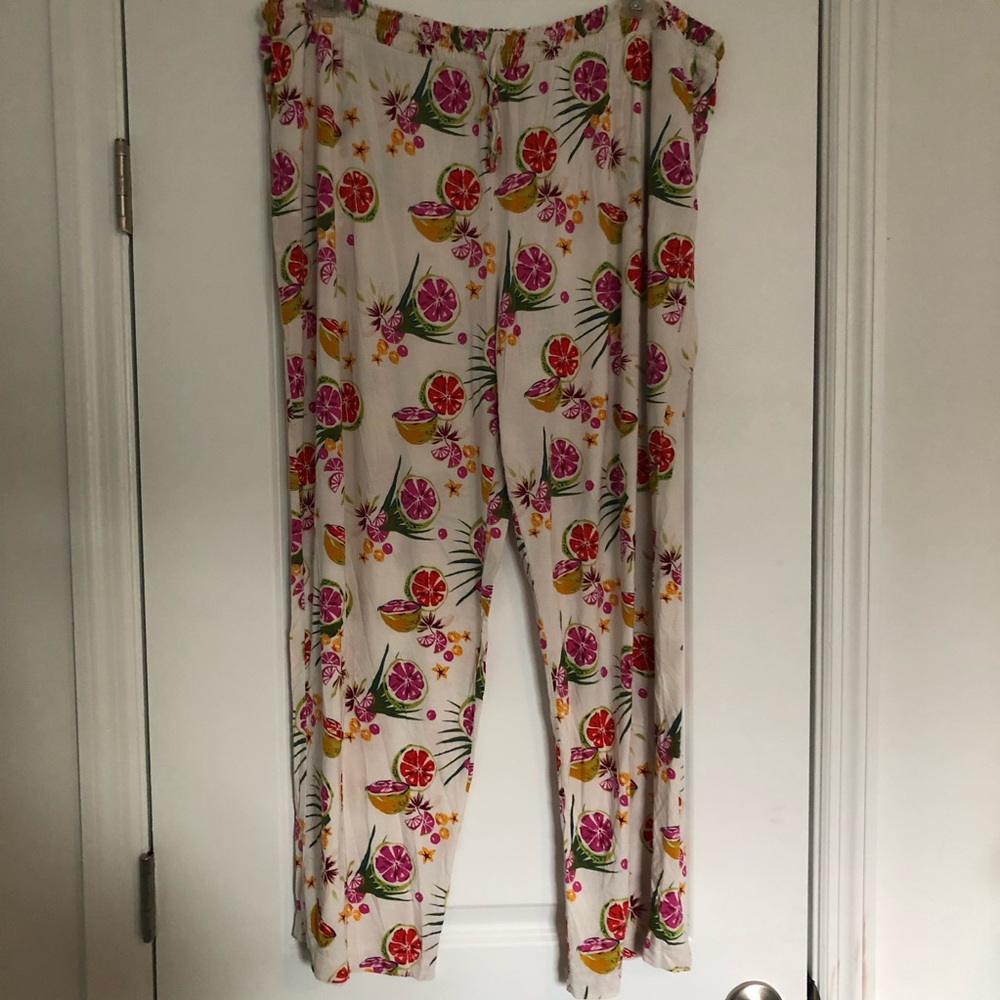 Soma Vibrant Citrus-Print PJ Pants